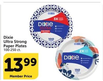 Vons Dixie ultra strong paper plates offer