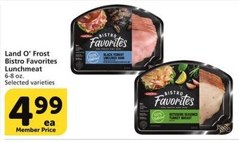 Vons Land o'frost bistro favorites lunchmeat offer
