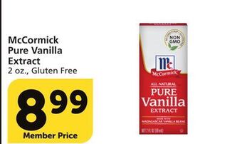 Vons Mccormick pure vanilla extract offer