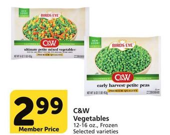 Vons C&w vegetables offer