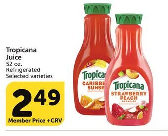 Vons Tropicana juice offer