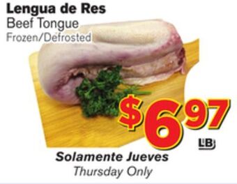 El Super Fresh Beef tongue offer