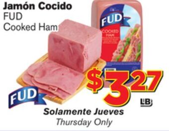 El Super Fresh Fud cooked ham offer