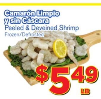 El Super Fresh Peeled & deveined shrimp offer
