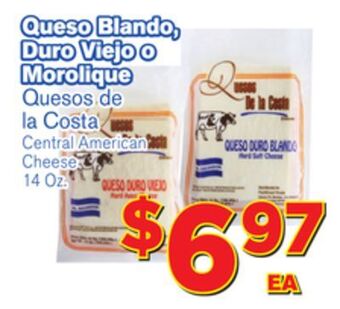 El Super Fresh Quesos de la costa central american cheese offer