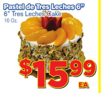 El Super Fresh 6 tres leches cake offer