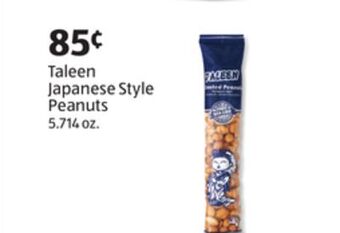 Aldi Taleen japanese style peanuts offer