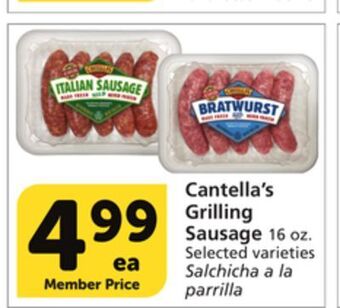 Vons Cantella's grilling sausage offer