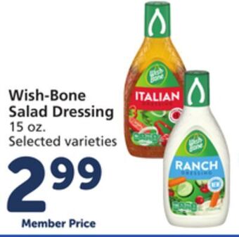 Vons Wish-bone salad dressing offer