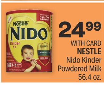 CVS Nestle nido kinder powdered milk 56.4 oz offer