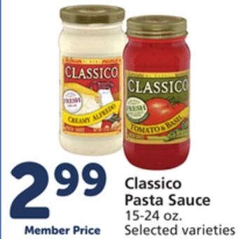 Albertsons Classico pasta sauce offer