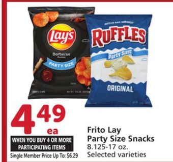 Albertsons Frito lay party size snacks offer