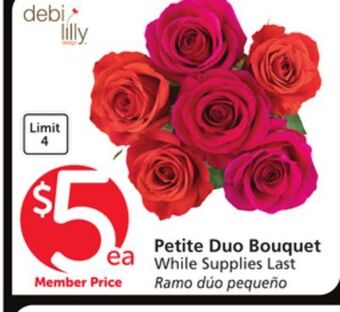 Albertsons Petite duo bouquet offer