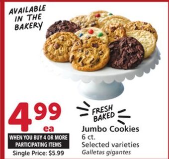 Albertsons Jumbo cookies offer