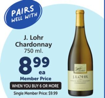 Albertsons J. lohr chardonnay offer