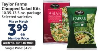 Albertsons Taylor farms chopped salad kits offer