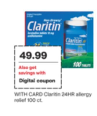 CVS Claritin 24hr allergy relief 100 ct offer