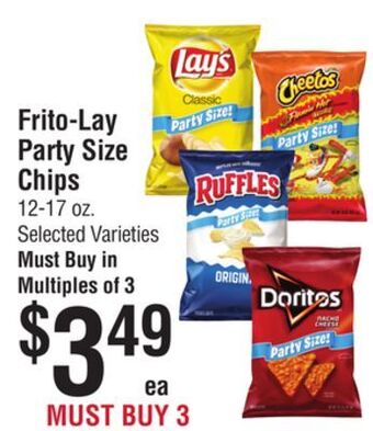 Smart & Final Frito-lay party size chips offer