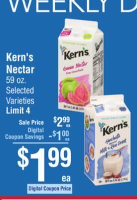 Smart & Final Kern's nectar offer