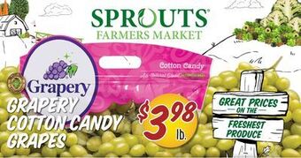 Sprouts Farmers Market Grapery cotton candy grapes offer