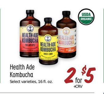 Sprouts Farmers Market Health ade kombucha offer