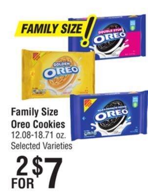 Smart & Final Family size oreo cookies offer
