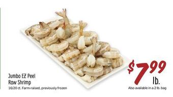 Sprouts Farmers Market Jumbo ez peel raw shrimp offer