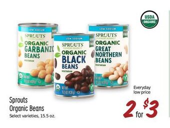 Sprouts Farmers Market Sprouts organic beans offer