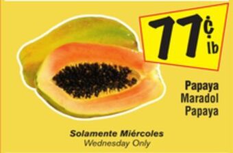 El Super Maradol papaya offer