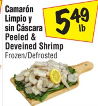 El Super Peeled & deveined shrimp offer