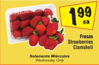 El Super Strawberries clamshell offer