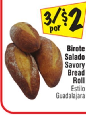 El Super Savory bread roll offer