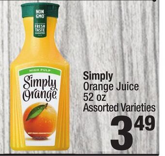 Super King Markets Simply orange juice offer