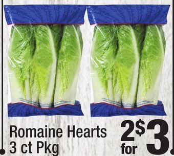 Super King Markets Romaine hearts offer