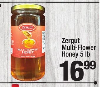 Super King Markets Zergut multi-flower honey offer