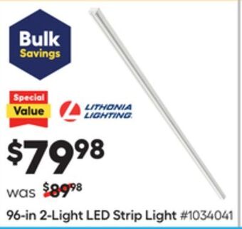 Lowe's 96-in 2-light led strip light offer