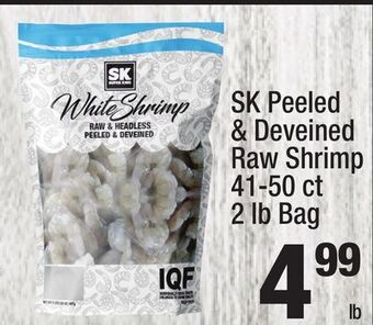 Super King Markets Sk peeled & deveined raw shrimp offer