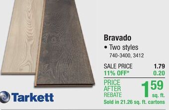 Menards Tarkett bravado pale nordic larch 8-1/32 x 47-5/8 laminate flooring (21.26 sq.ft/ctn) offer