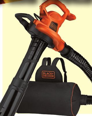 Menards Black+decker 400 cfm 12-amp corded electric leaf blower, vacuum & mulcher offer