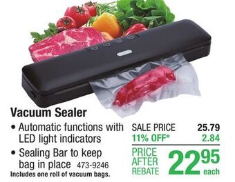 Menards Sontax vacuum sealer offer