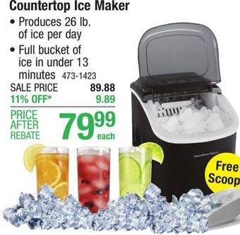 Menards Hamilton beach countertop ice maker - 26 lbs offer