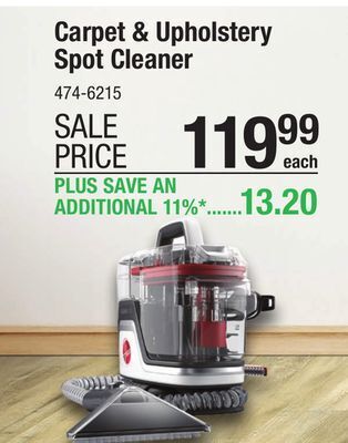 Menards Hoover cleanslate pet carpet & upholstery spot cleaner offer