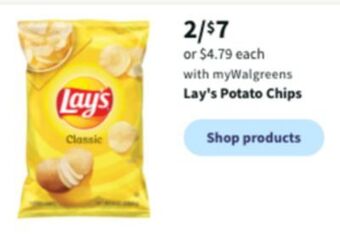 Walgreens Lay's potato chips offer