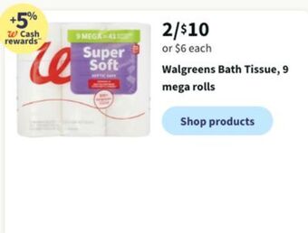 Walgreens Walgreens bath tissue offer