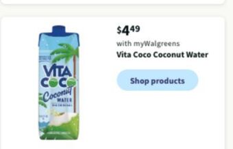Walgreens Vita coco coconut water offer