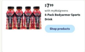 Walgreens 8-pack bodyarmor sports drink offer