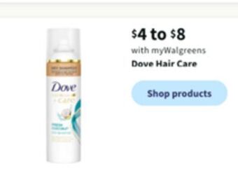 Walgreens Dove hair care offer