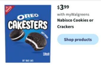 Walgreens Nabisco cookies or crackers offer