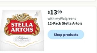 Walgreens 12-pack stella artois offer