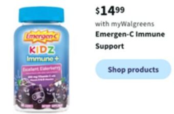 Walgreens Emergen-c immune support offer